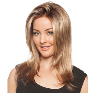 Bluebell lace front mono parting styled wig from the natural collection.