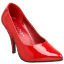 Dream 420W wide fitting classic court shoe in Red Patent