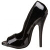 Domina 212 peep toe classic court six inch stiletto heel shoe by Pleaser USA