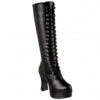 Exotica 2020 4" block heel raised platform knee boot by Pleaser USA