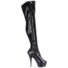 Kiss 3000 six inch stiletto heel thight boot by Pleaser USA