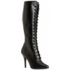 Seduce 2020 5" stiletto heel lace-up front knee boot by Pleaser USA