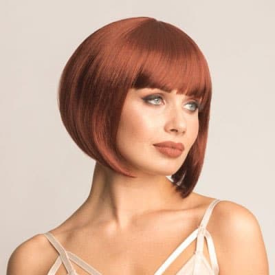 synthetic inverted wig