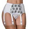 lace panel suspender belt