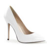 Amuse 20 white patent by Pleaser USA