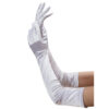 white satin opera gloves