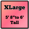 Extra Large 5' 8" - 6'