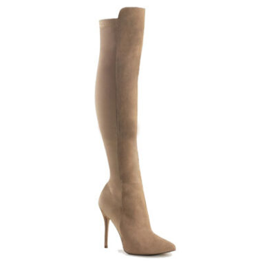 Amuse 2018 knee boots in tan Pleser USA