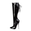 Dagger 2064 Knee length boot in black patent