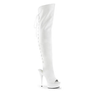 Delight 3019 white faux leather