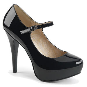 Chloe-02 sandal black patent