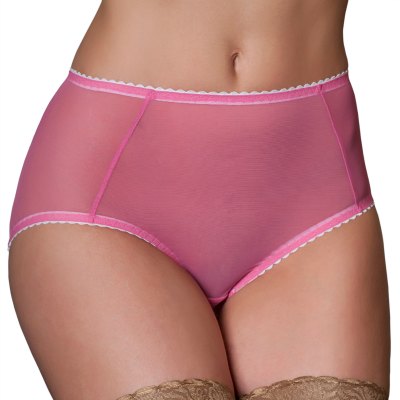 Sheer knickers in pink