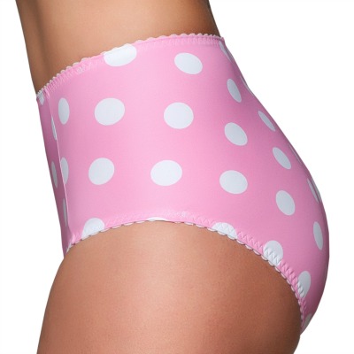 Dotty Betty Retro Knickers pink & White