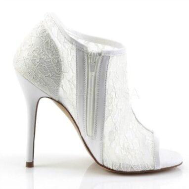 Amuse 56 - five inch single sole stiletto heeled ladies lace mesh shoe