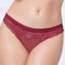 STM 10987 red Lace Mesh Thong