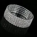 Five Row Diamante Bracelet