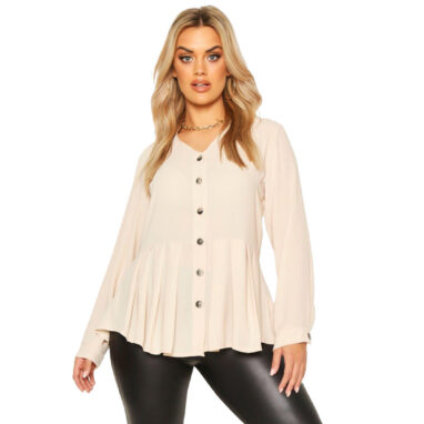 Long peplum outlet shirt