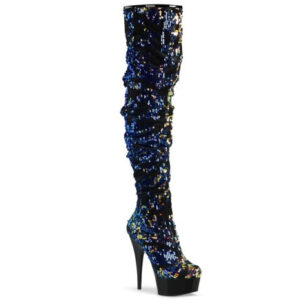 Delight 3004 Blue Iridescent Sequins