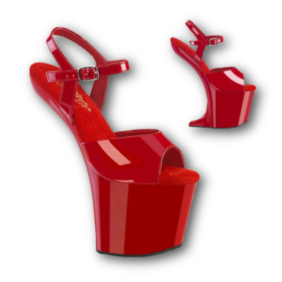 Pleaser Craze 809 Red Patent