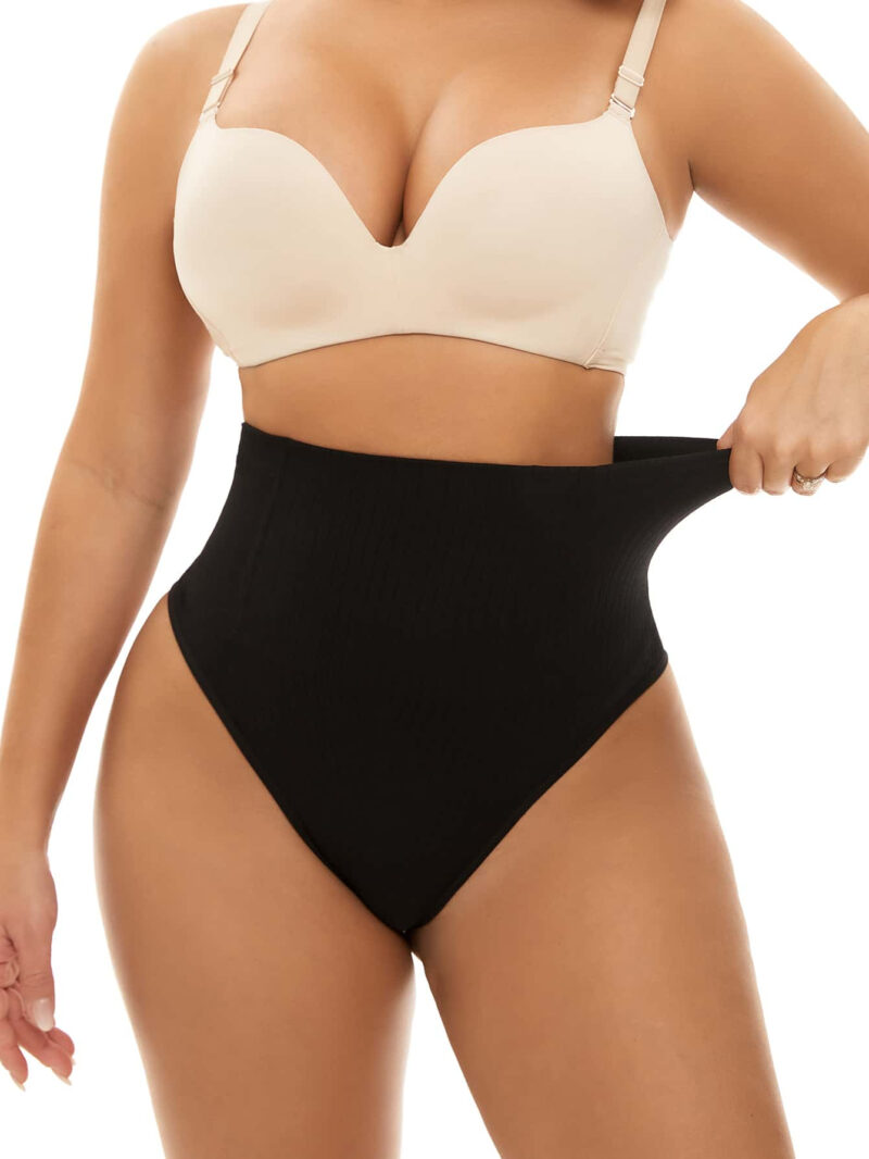 Plain High Waisted shapewear bottom in Black