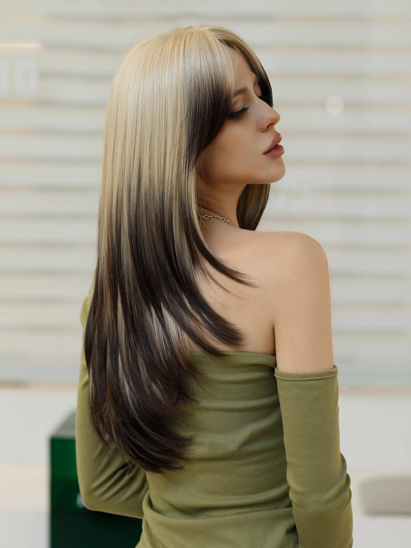 Long length wig in Ombre