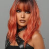 Ombre Orange Curly Synthetic Wig