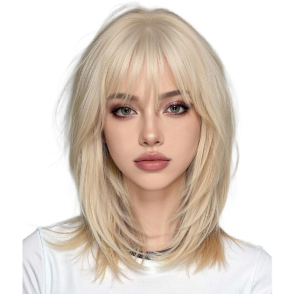 Full fringe synthetic Wig