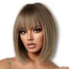 14" synthetic full fringe bob