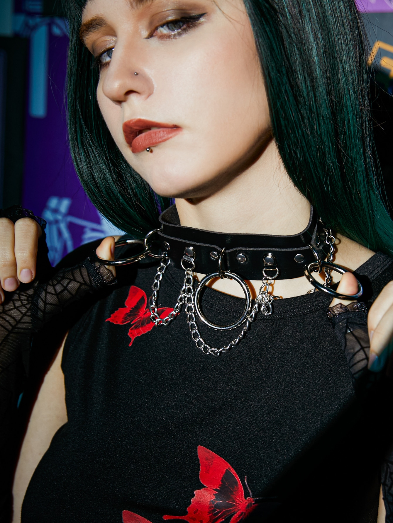 Ring Decor Choker