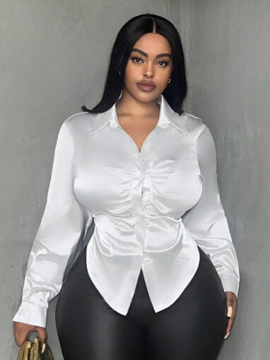 White Satin Top