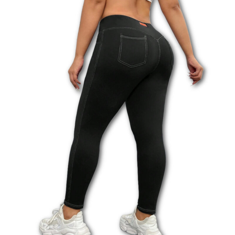 Top-stitching Tummy Control Leggings