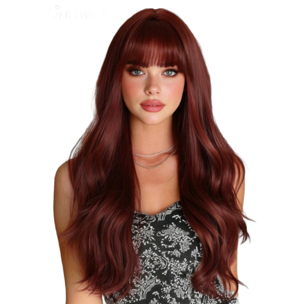 Sandra Elevate your look instantly with our 24 Full-Length Synthetic Wig—designed for natural movement, vibrant color, and all-day comfort. Available in red, orange, black, dusty purple, and gold, this budget-friendly wig is perfect for crossdressers and anyone seeking effortless, glamorous hair.
