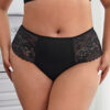 Black floral lace panty