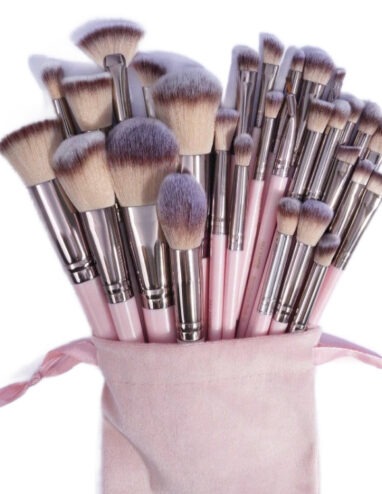 30 piece pink brush set