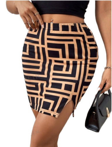 Split Hem Bodycon Skirt