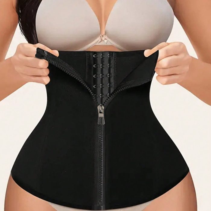 Corset Body Shaper With Buckles And Zipper