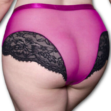 Hot pink satin panty