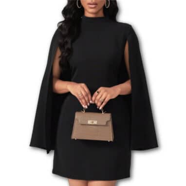 Cape Sleeve Dress