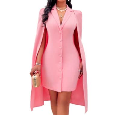 Pink Cape dress