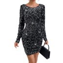 Glitter Long Sleeve Dress