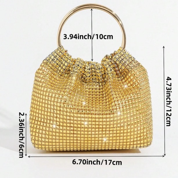 Golden Glitter handbag