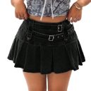dark grey fringed skirt