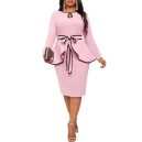 Pink Ruffle Hem Co-Ord
