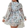 plus-size-floral-chiffon-dress-lantern-sleeves