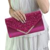Envelope Clutch Bag Hot Pink