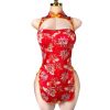 China Doll Red Floral Mini Dress
