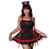 Black and Red Nurse Costume