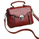 Retro-Style Satchel Bag Satchel Bag Burgundy