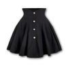 High Waisted A-Line Skirt