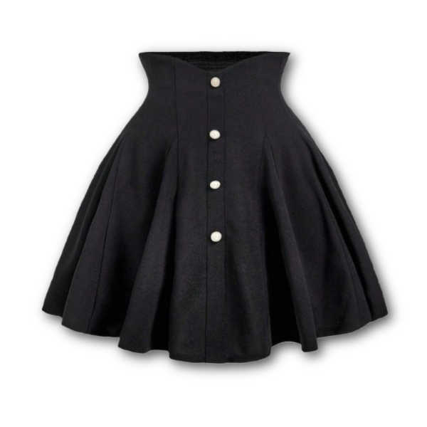 High Waisted A-Line Skirt